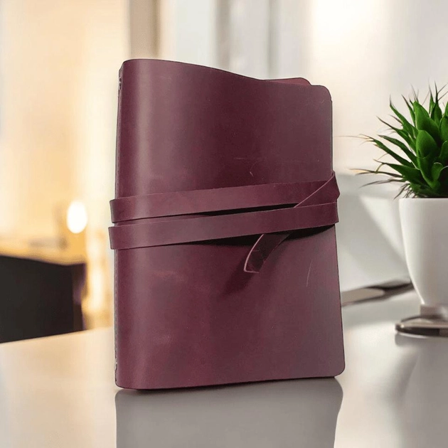 Блокнот Professional journals натуральна шкіра Аляска шоколад — фото 2