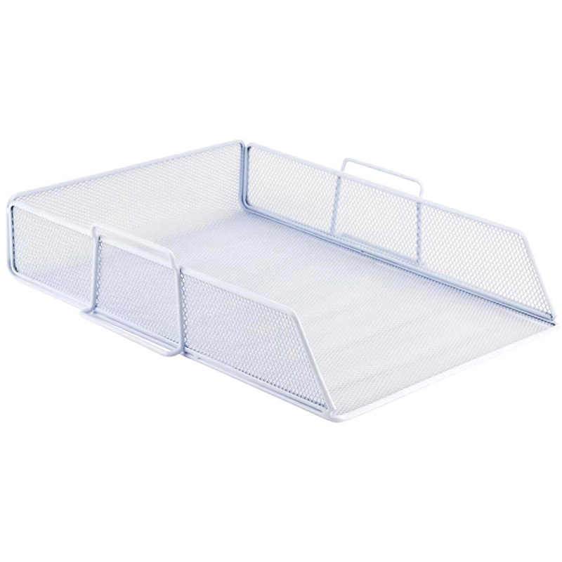 Лоток для паперів горизонтальний AXENT металевий білий 2123-21-A Лоток для паперів горизонтальний AXENT металевий білий 2123-21-A