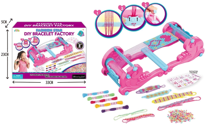 Набір ігровий для створення прикрас для дівчаток DTG Бісероплетіння 868-72