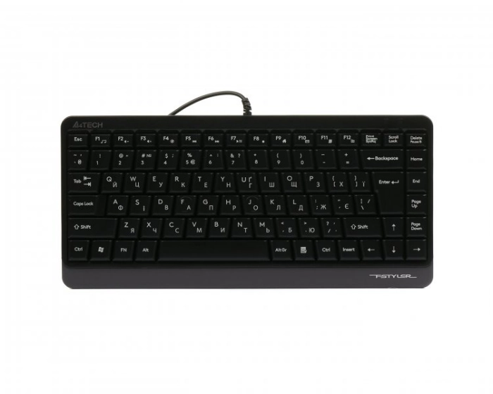 Клавіатура A4-Tech Fstyler FKS11, сірий колір, USB