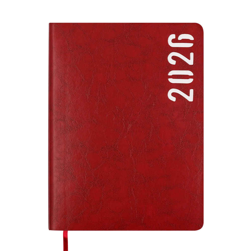 Щоденник датований A5 2026 Buromax Mind червоний BM.21152-05
