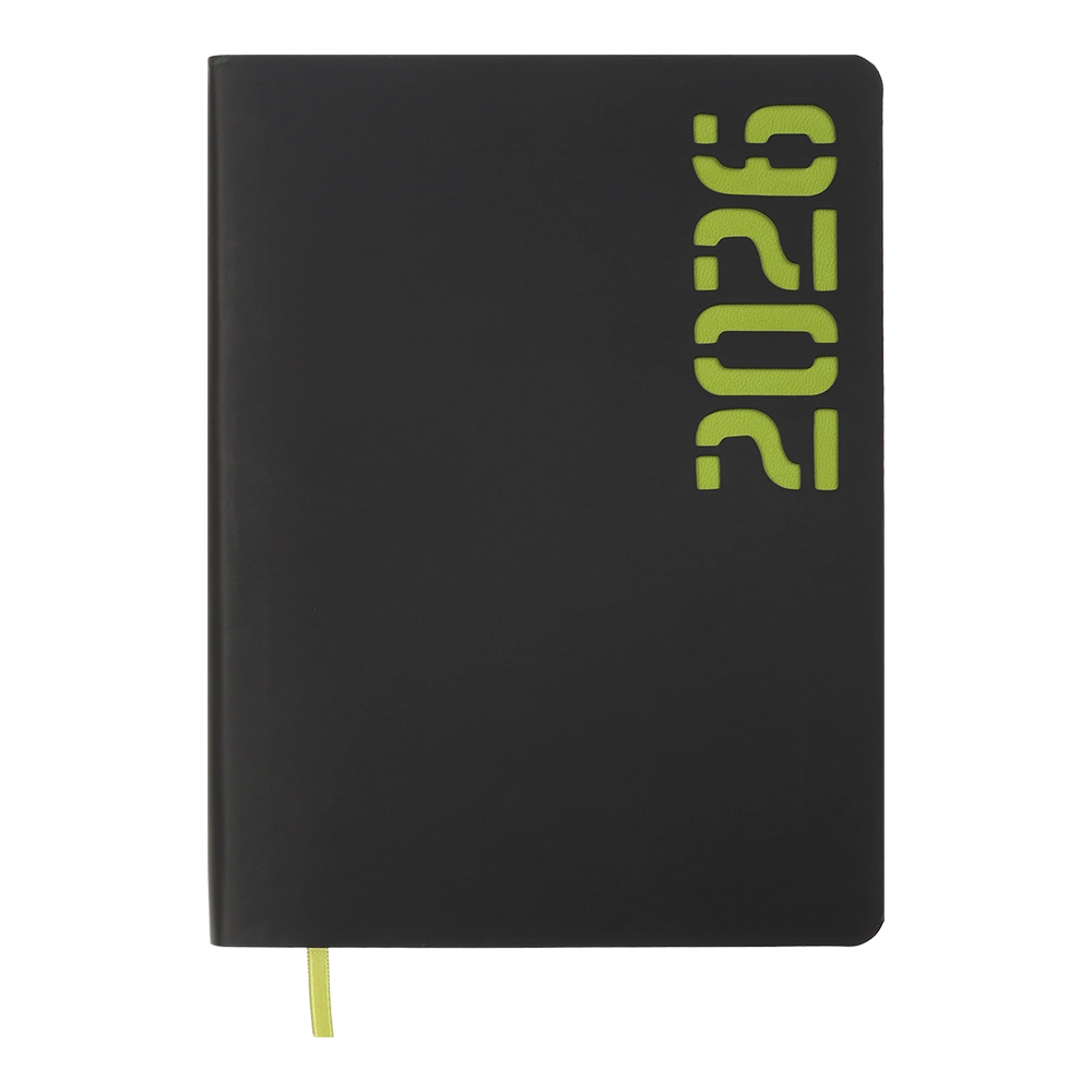 Щоденник датований A5 2026 Buromax Neon жовтий BM.21153-08