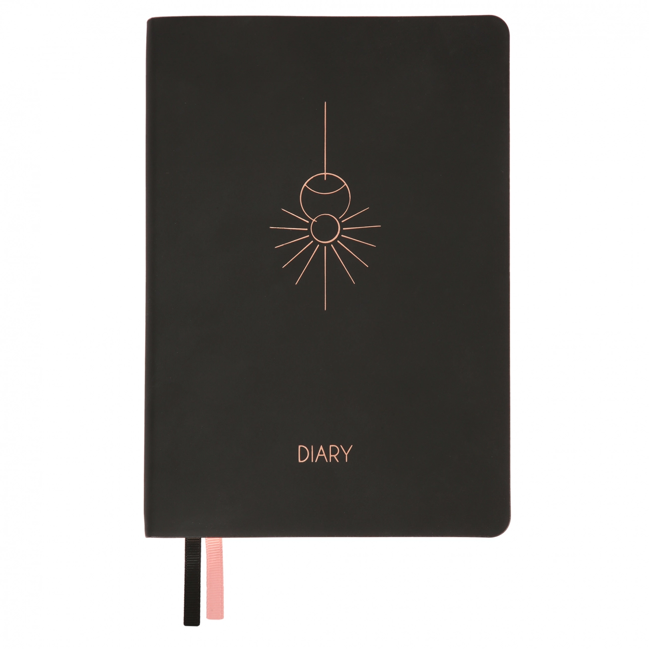 Щоденник недатований А5 Leo Planner Hypnotic м`який чорний 252703