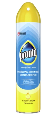 Поліроль для меблів Pronto аерозоль 250мл антиалерген
