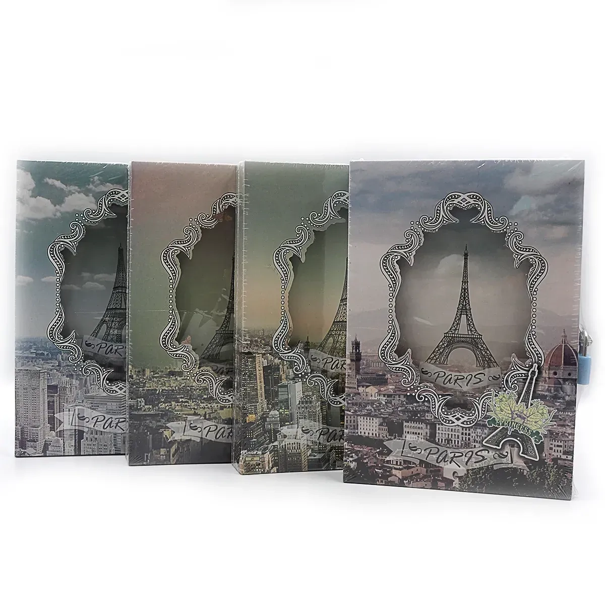 Блокнот вкоробці с замочком Paris 20,5х14cm 70g 50p 2349DSCN