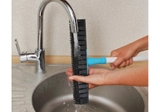 Щітка для підлоги Optima Cleaning з гумовим ворсом та штовхачем води блакитна