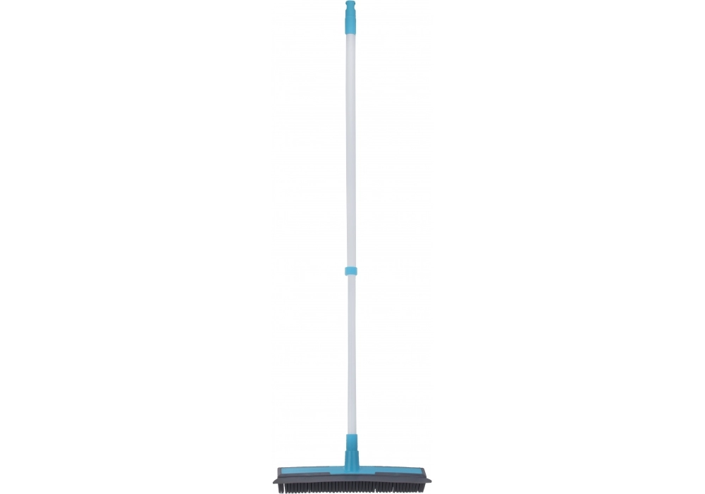 Щітка для підлоги Optima Cleaning з гумовим ворсом та штовхачем води блакитна