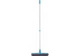 Щітка для підлоги Optima Cleaning з гумовим ворсом та штовхачем води блакитна