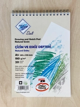 Скетчбук А5 20 арк 180 г/м Natural White