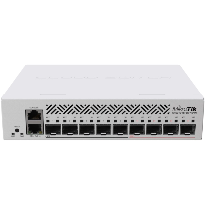 Комутатор мережевий Mikrotik CRS310-1G-5S-4S+IN Комутатор мережевий Mikrotik CRS310-1G-5S-4S+IN