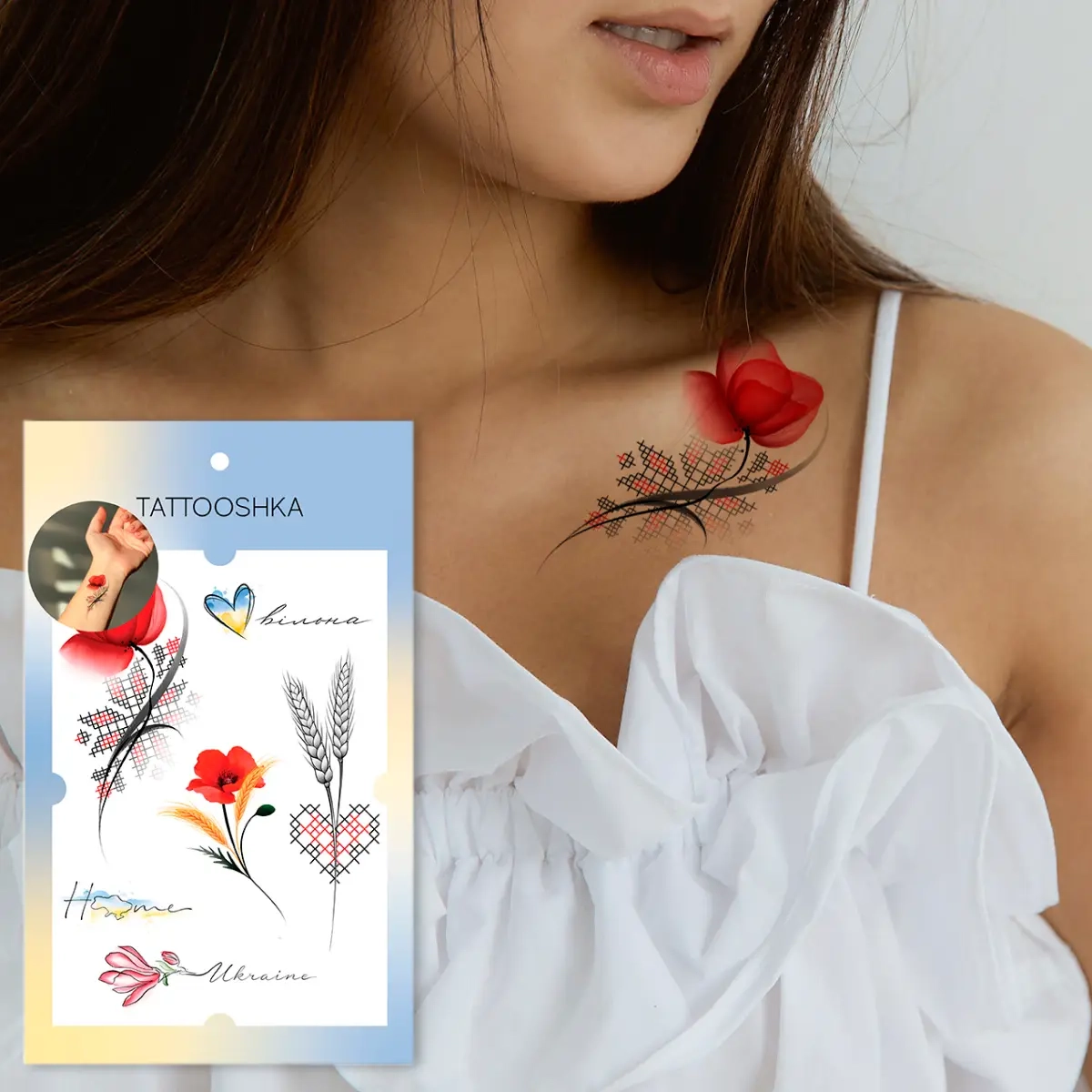Тимчасове тату Tattooshka набір Вільна LB-142