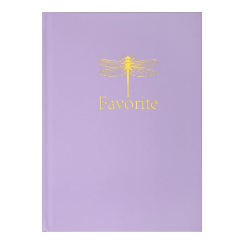 Записна книжка FAVOURITE, PASTEL, А5, 96 арк., кліт, офсет крем, тв. лам. обкл., бузкова