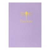 Записна книжка FAVOURITE, PASTEL, А5, 96 арк., кліт, офсет крем, тв. лам. обкл., бузкова