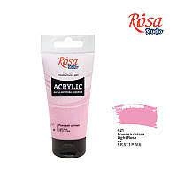 Фарба акрилова рожева світла ROSA Studio 75 мл — фото 2