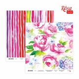Папір для скрапбукінгу „Floral Poem“ 14, двосторонній, 30х30см, 200г/м2, ROSA TALENT								