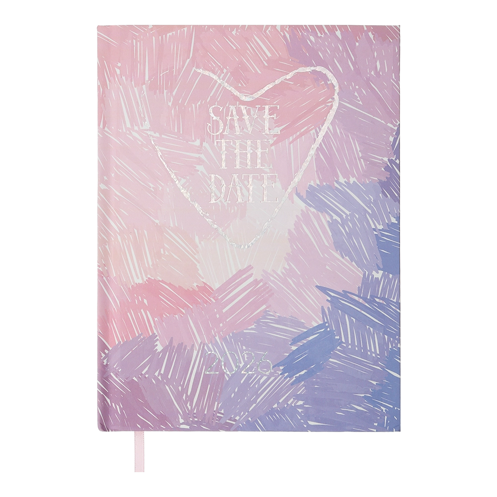 Щоденник датований A5 2026 Buromax Melody рожевий BM.21163-10