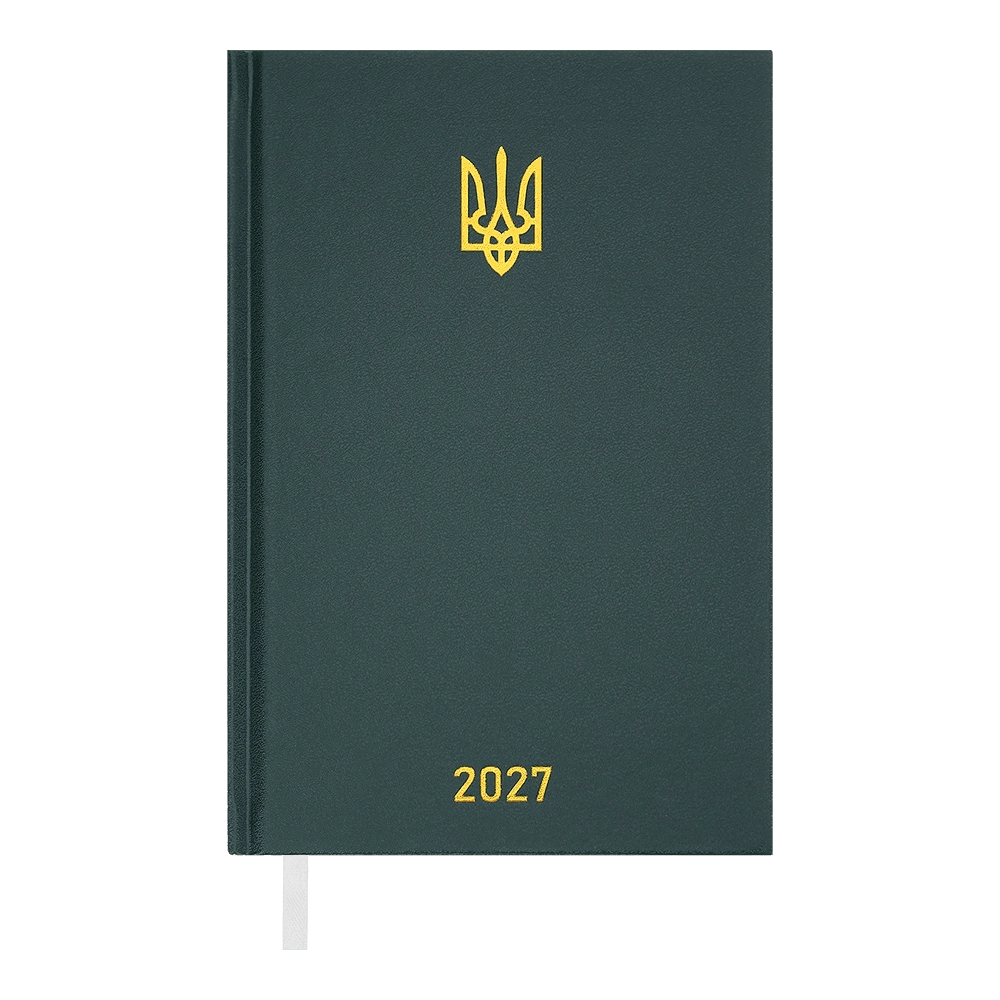 Щоденник датов 2027 AIRY A5 зелений вінілпапір BM.21165-04 Щоденник датов 2027 AIRY A5 зелений вінілпапір BM.21165-04