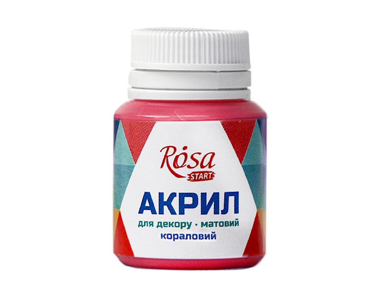 Акрил матовий Кораловий ROSA START 20мл — фото 2