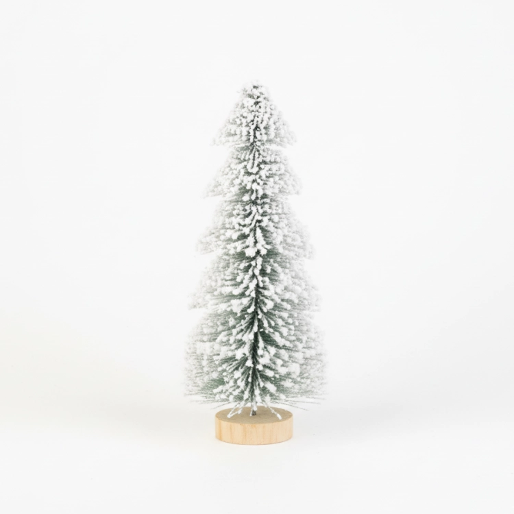 Ялинка декоративна засніжена на дерев`яній підставці 20 см Angel Gifts AG3641