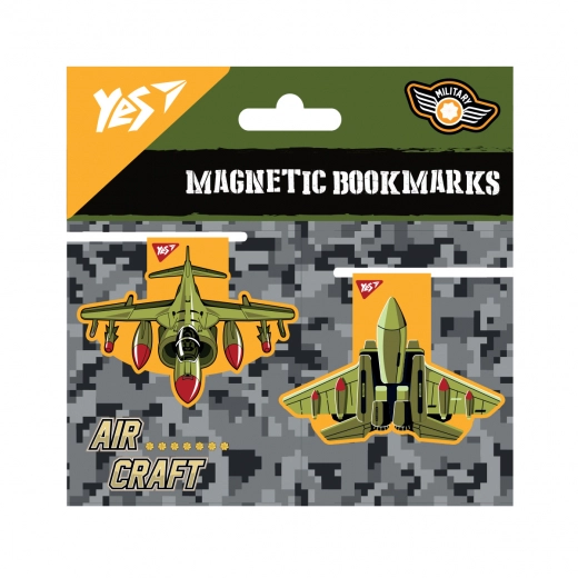 Закладки магнітні YES Military 2шт 708112