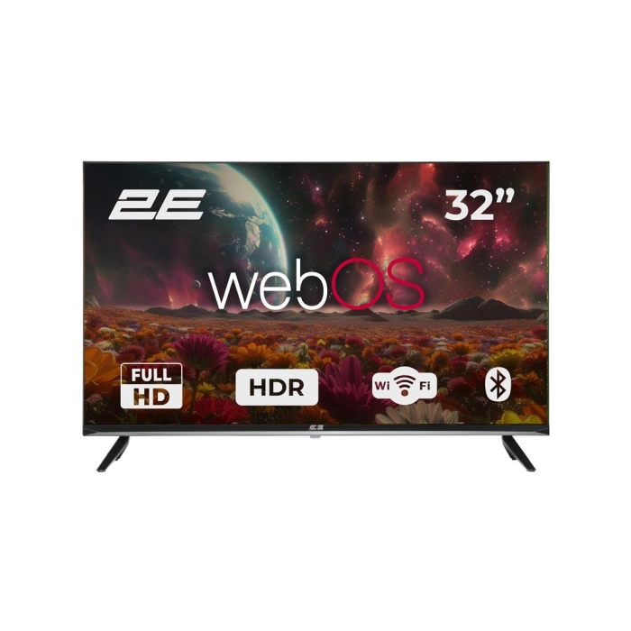 Телевізор 32 2E LED FHD 60Hz Smart WebOS Black