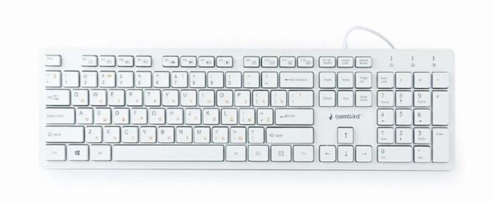 Клавиатура Gembird KB-MCH-03-W-UA White USB UKR