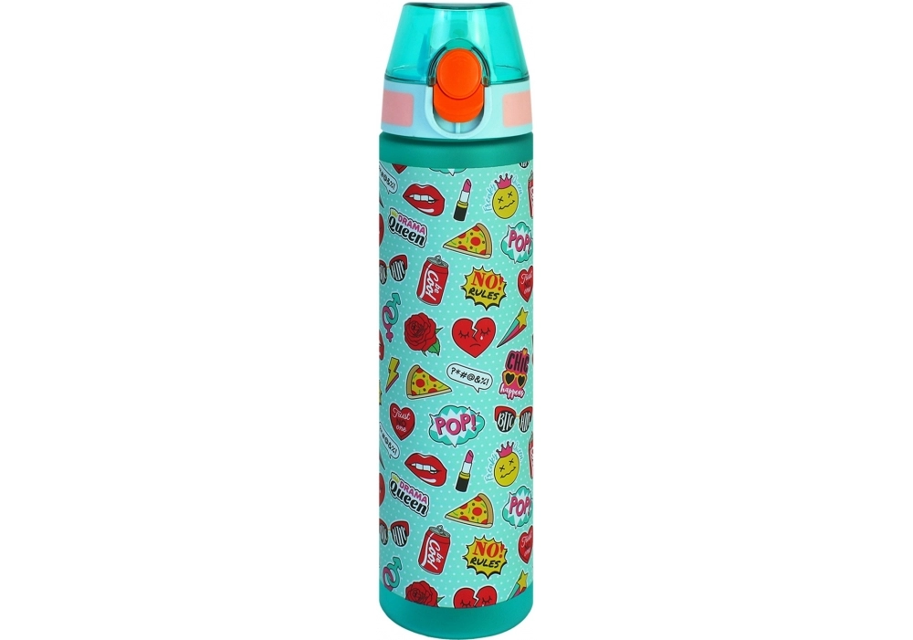 Пляшка для води дитяча бірюзова Queen Teen CoolForSchool 750мл CF61314