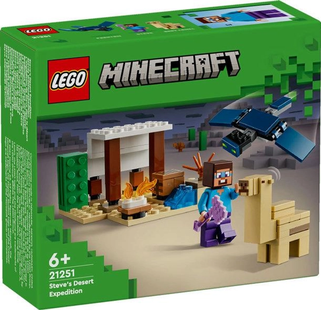 Конструктор Lego Minecraft  Експедиція Стіва в пустелю 75 деталей 83273