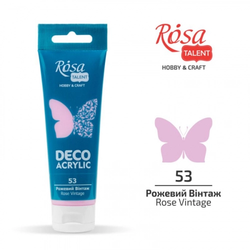 Акрил для декору Рожева вінтаж ROSA TALENT 75 мл — фото 2