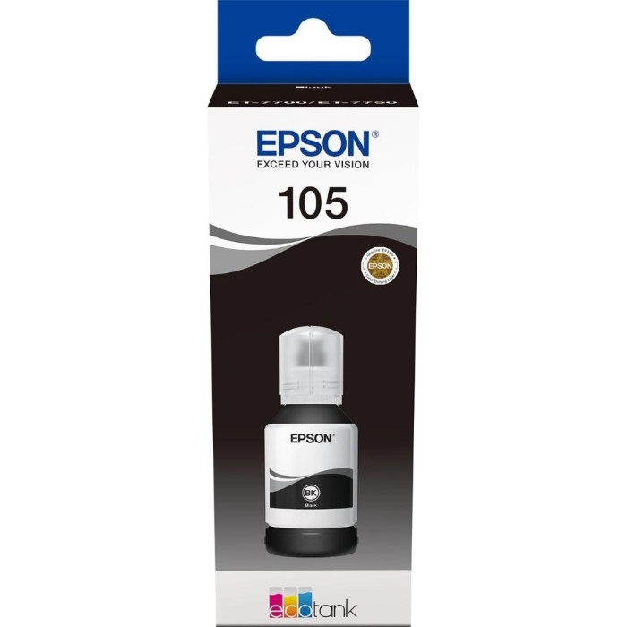 Чорнило Epson 105 L7160/L7180 чорне пігментне (C13T00Q140)