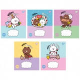 Зошит учнівський 12 аркушів клітинка Yes Line Friends Sweetieland 766921
