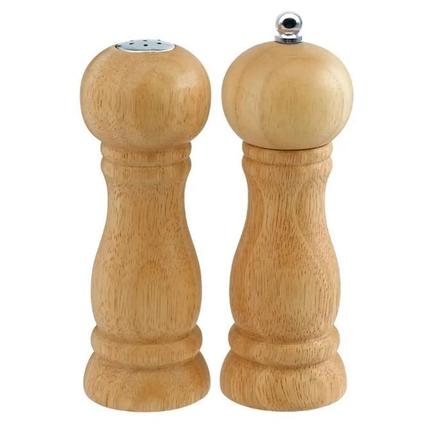 Солонка та перечниця з дерева 2 предмети 16,2 см BL-3442