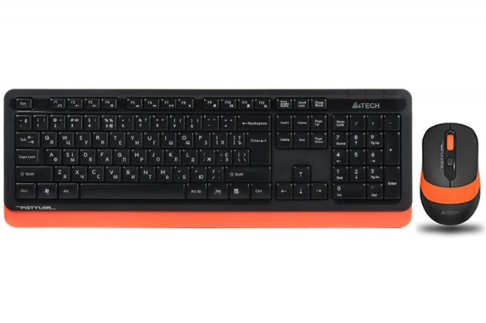 Комплект бездротовий клавіатура та миша A4Tech FG1010 (Blue)