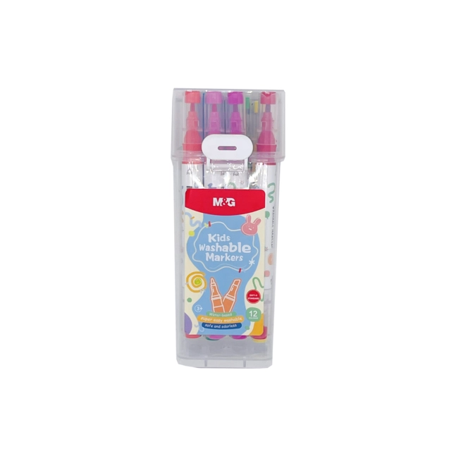 Набір акварельних маркерів M&G Easy Washable 12 кольорів APMT3411