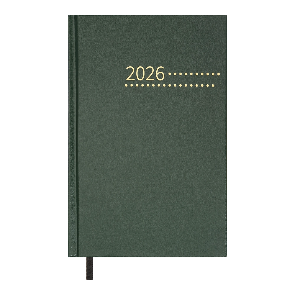 Щоденник датований A5 2026 Buromax Zest зелений BM.21167-04