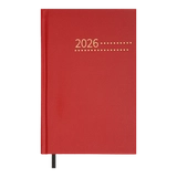 Щоденник датований A5 2026 Buromax Zest червоний BM.21167-05
