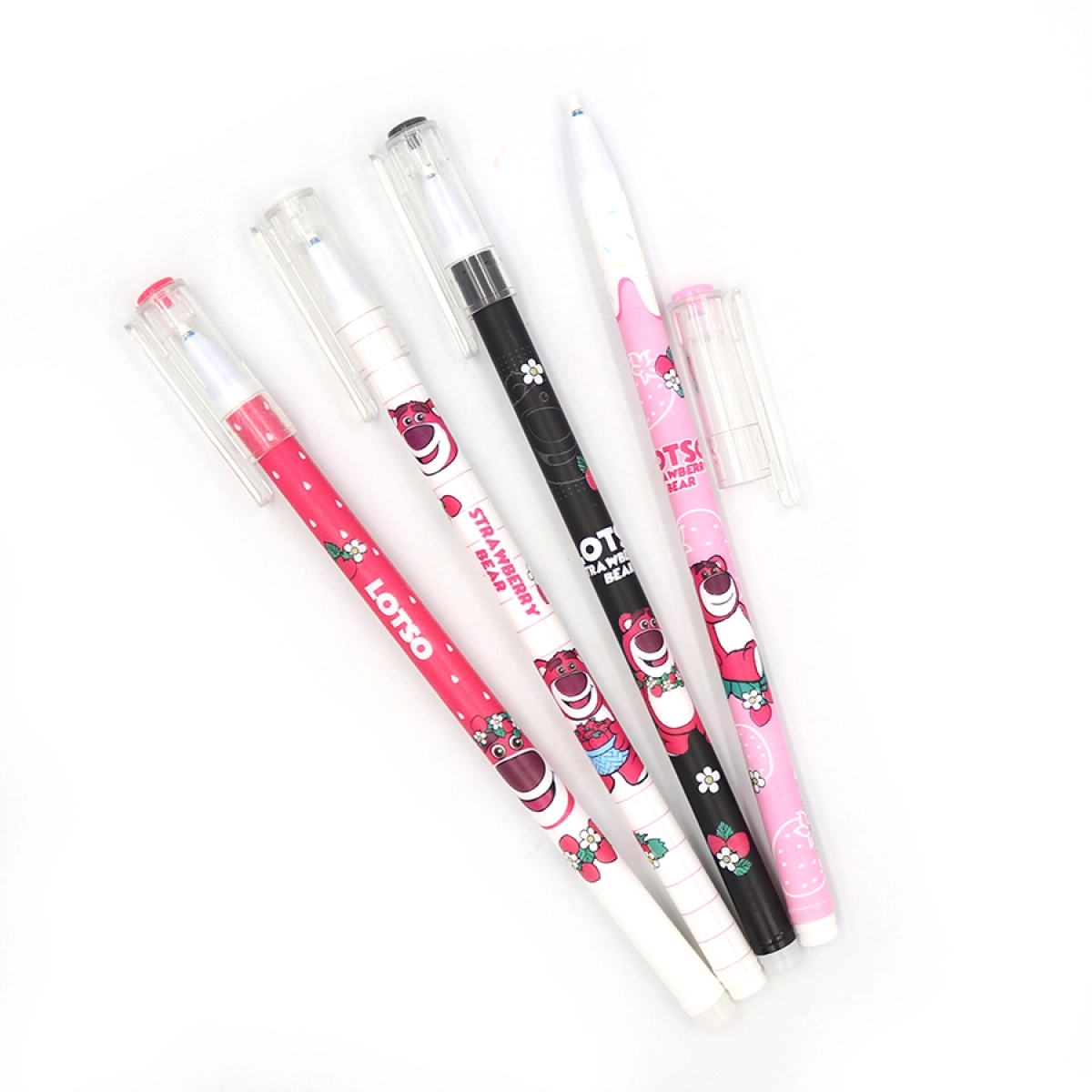 Ручка гелева пиши-стирай Strawberry Bear 0,5мм синя 177