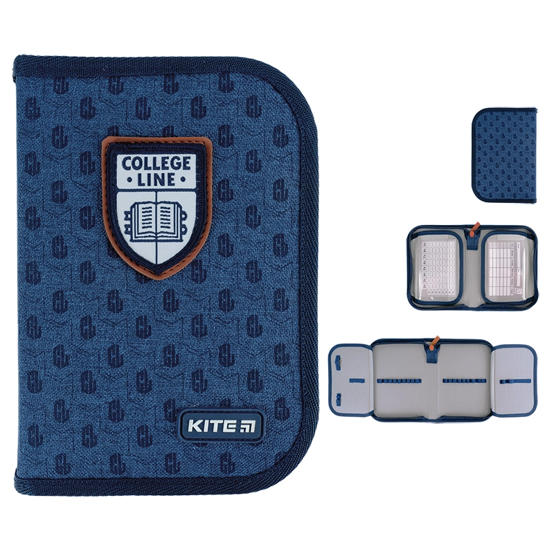 Пенал Kite 1 відділення  без наповнення 622 College Line boy K24-622-2