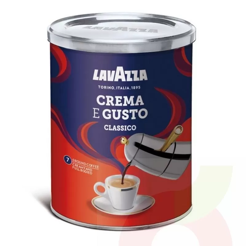 Кава мелена Lavazza Crema&Gusto залізна банка 250г