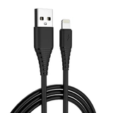 Кабель Colorway USB - Apple Lightning (PVC) 2.4А 1м чорний (CW-CBUL024-BK)