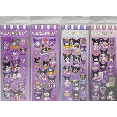 Наклейка об`ємна Зайчик Kuromi 20х7,5см ST-7002-KU