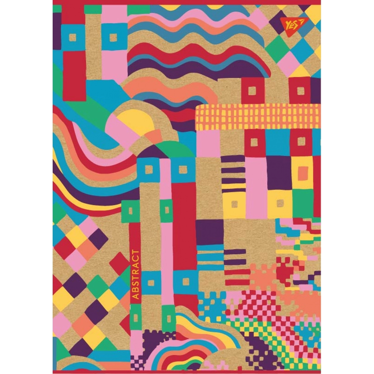 Зошит для записів А4/48 кл  YES  COLOR ABSTRACT  Белила СМИК