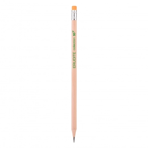 Олівець YES чорногр. трикутний з ласт. у пл. тубі ECO Pencil Erudite