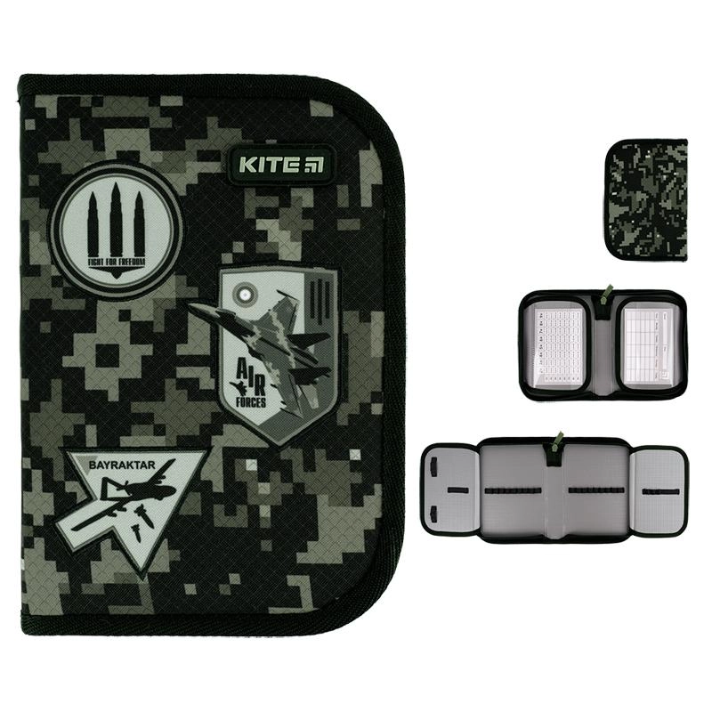 Пенал Kite 1 відділення без наповнення 622 Air Force K24-622-10