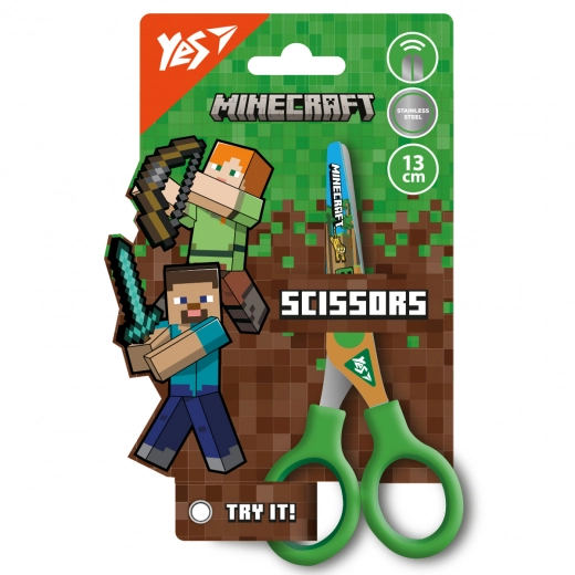 Ножиці YES Minecraft 13 см з принтом на лезі 480440