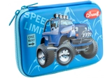 Пенал CFS з тисненням на 1 відділення QT-5704-Blue