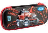 Пенал CFS з тисненням на 1 відділення QT-5741-Black