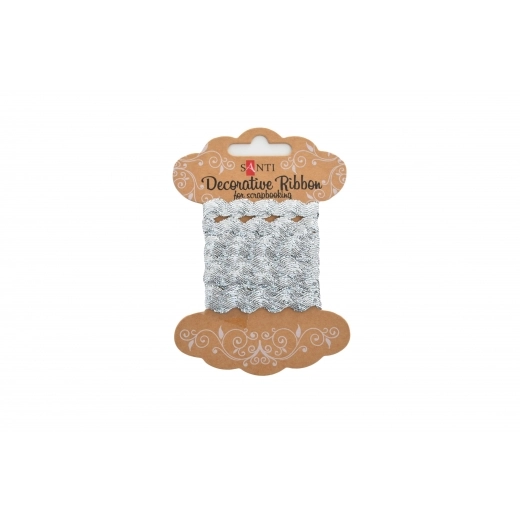 Стрічка декоративна Срібна хвиля 2м 741388 Стрічка декоративна Срібна хвиля 2м 741388