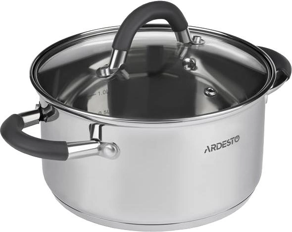 Кастрюля Ardesto Gemini скляна кришка 2,5 л AR1925CS Кастрюля Ardesto Gemini скляна кришка 2,5 л AR1925CS