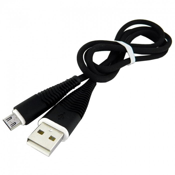 Кабель WALKER C550 microUSB black